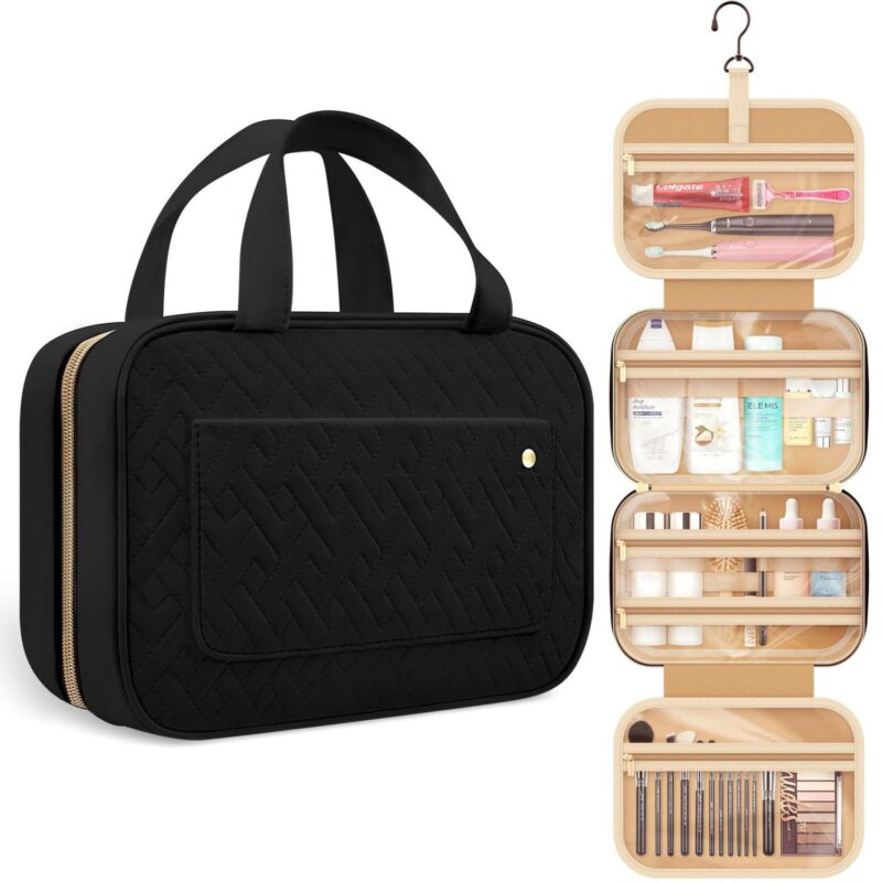 Custom 11" L Polyester Travel Toiletry Bag - 1