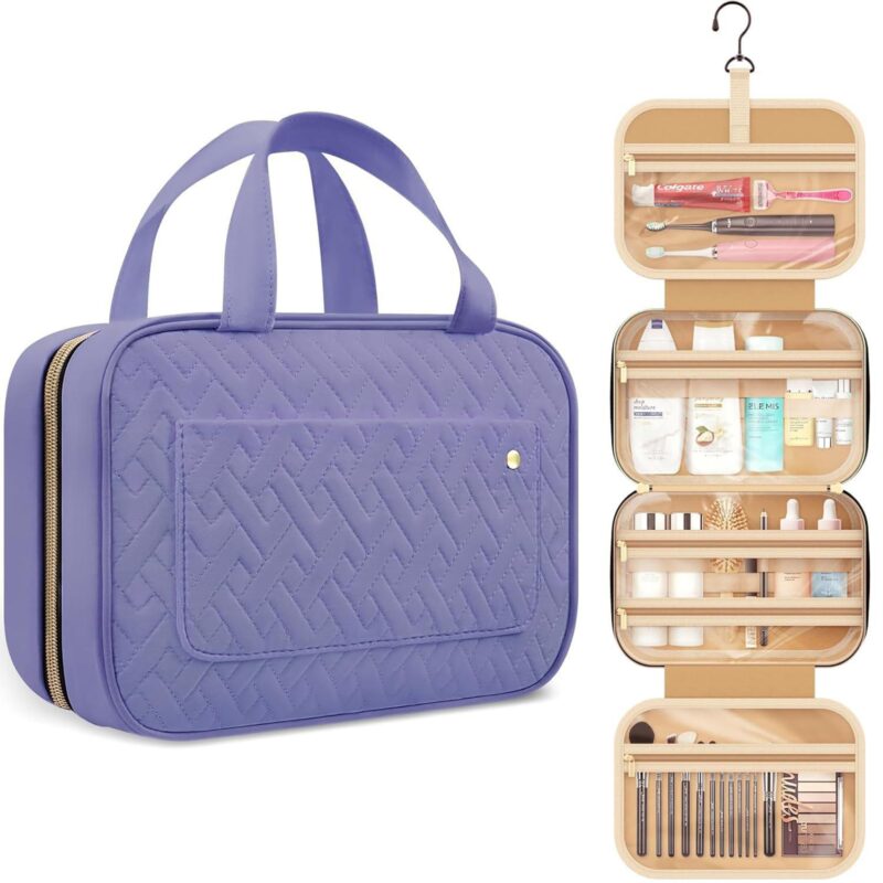 Custom 11" L Polyester Travel Toiletry Bag - 4