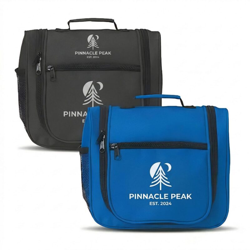 Custom 11x10x4" Expandable Toiletry Bag