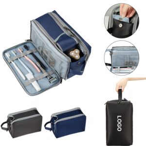 Custom 12.2" L Polyester Travel Toiletry Bag