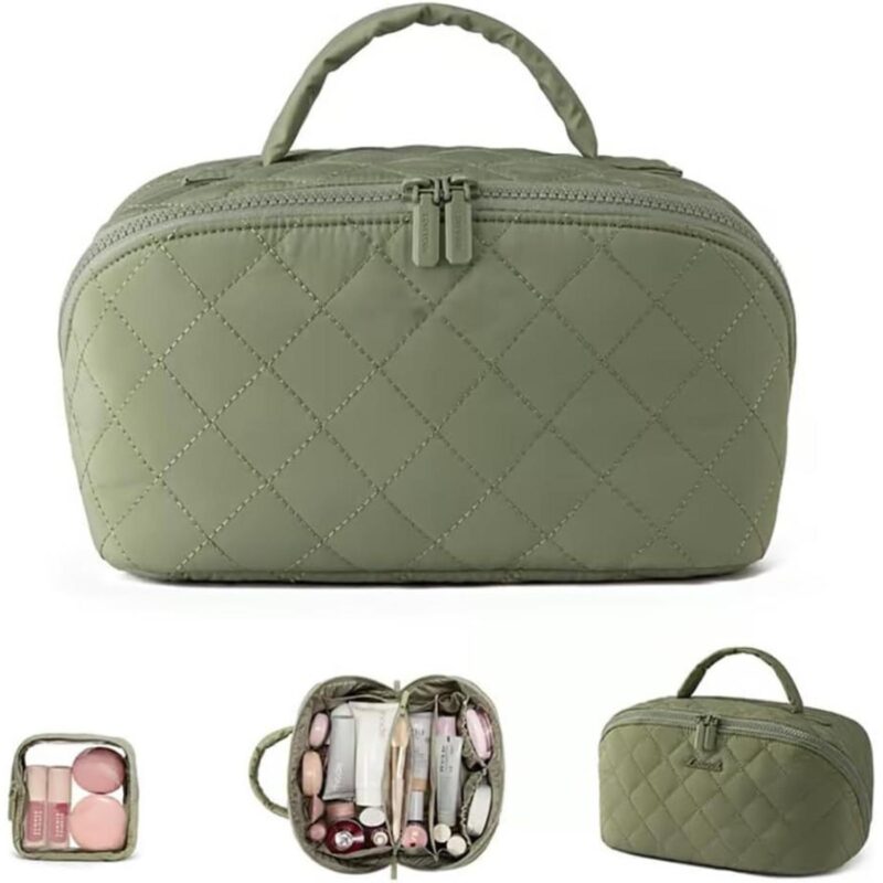 Custom 2pc Travel Cosmetic Toiletry Bag - 1