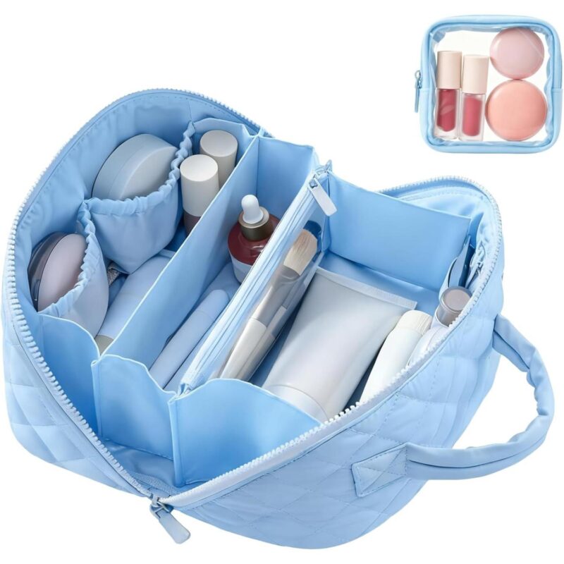 Custom 2pc Travel Cosmetic Toiletry Bag - 5