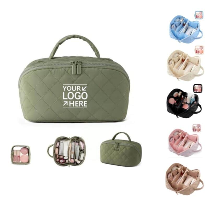 Custom 2pc Travel Cosmetic Toiletry Bag