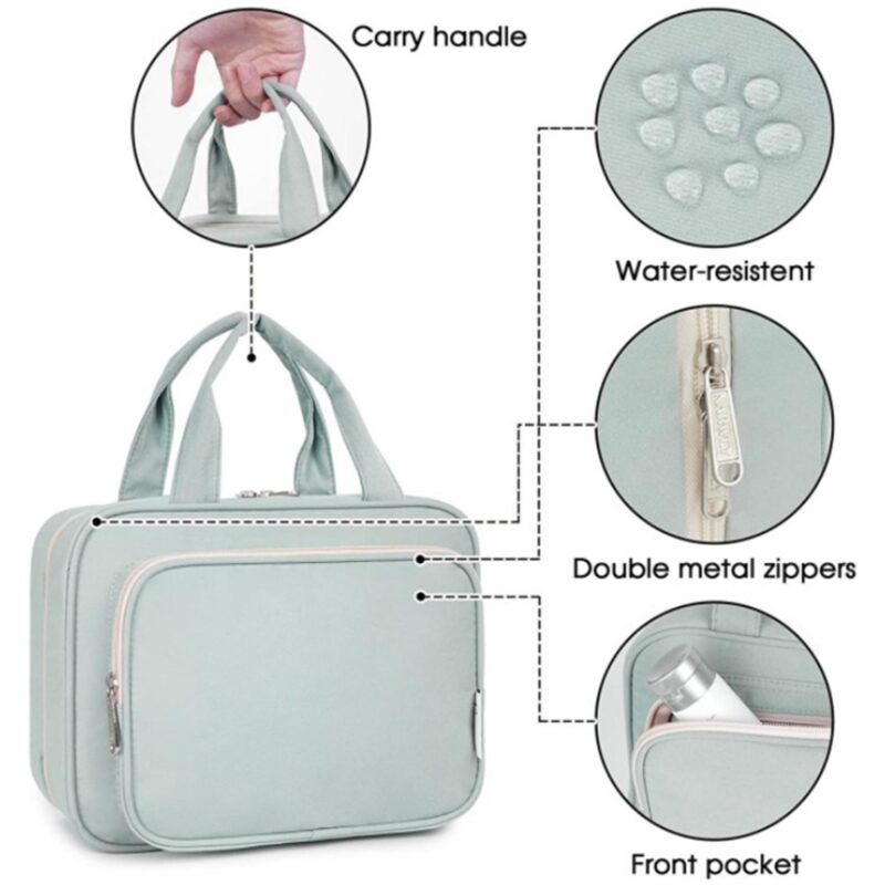 Custom 3" 1 Travel Hanging Toiletry Bag - 7