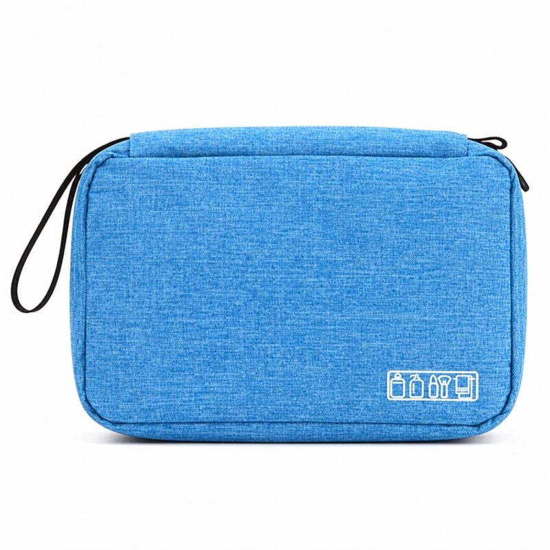 Custom 300D Polyester Hanging Toiletry Bag With Hook - 1