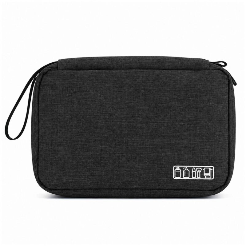 Custom 300D Polyester Hanging Toiletry Bag With Hook - 2