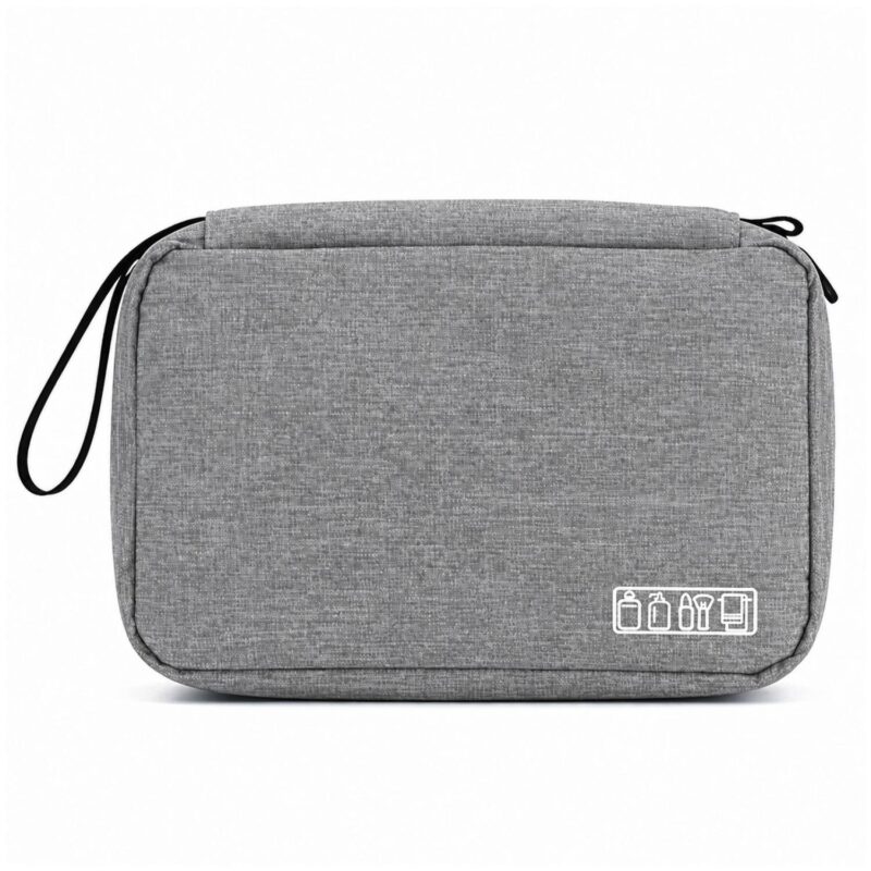 Custom 300D Polyester Hanging Toiletry Bag With Hook - 4