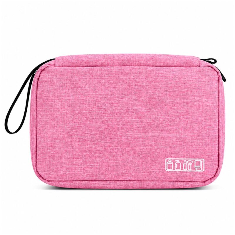 Custom 300D Polyester Hanging Toiletry Bag With Hook - 6