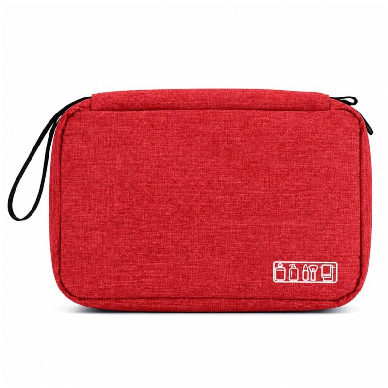 Custom 300D Polyester Hanging Toiletry Bag With Hook - 8