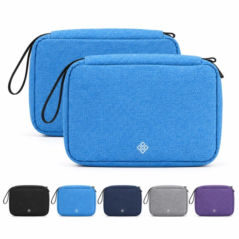 Custom 300D Polyester Hanging Toiletry Bag With Hook