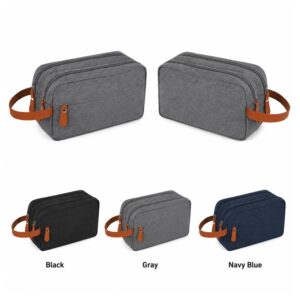 Custom 300D Polyester Zippered Storage Toiletry Bag