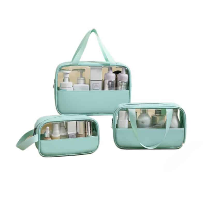 Custom 3pcs Toiletry Bag Travel Makeup Pouch - 1