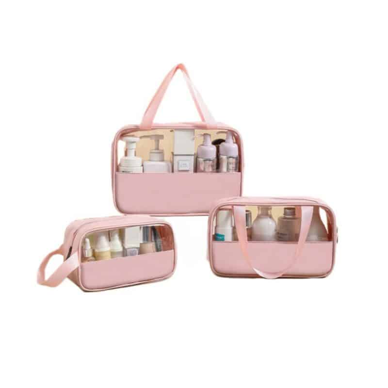 Custom 3pcs Toiletry Bag Travel Makeup Pouch - 3