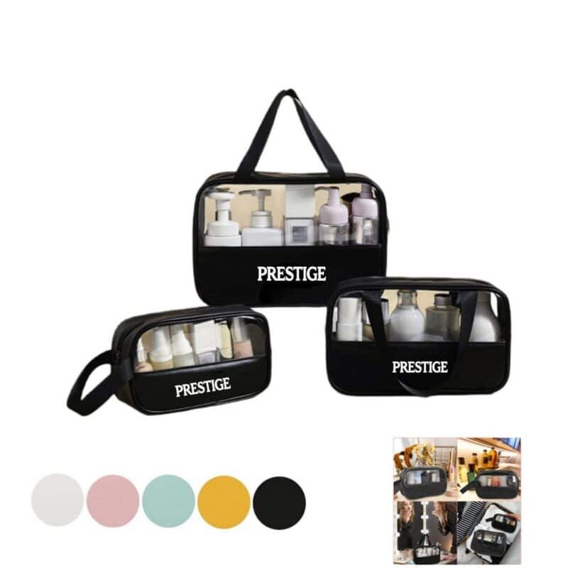 Custom 3pcs Toiletry Bag Travel Makeup Pouch