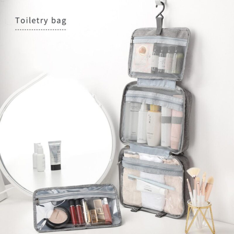 Custom 4-Fold Hanging Large Capacity Travel Toiletry Bag - 2