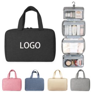Custom 4-Fold Hanging Large Capacity Travel Toiletry Bag