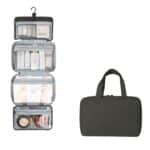 Custom 4 Sections Foldable Hanging Toiletry Bag Travel Organizer - 1