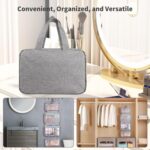 Custom 4 Sections Foldable Hanging Toiletry Bag Travel Organizer - 3