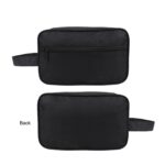 Custom 600D Vinyl-Backed Polyester Double Zipper Toiletry Bag - 1