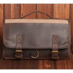 Custom Almeria Canvas Leather Toiletry Bag - 3