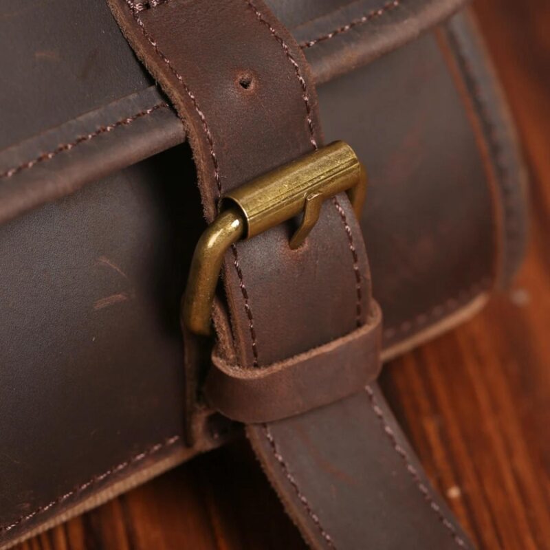 Custom Almeria Canvas Leather Toiletry Bag - 7