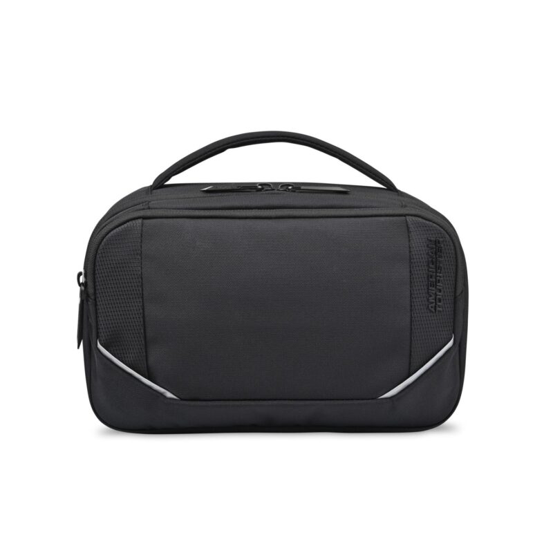 Custom American Tourister Zoom Turbo Toiletry Pouch - Black - 1