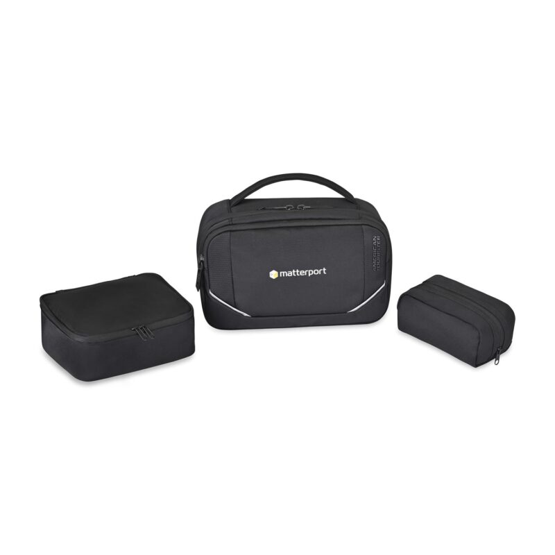 Custom American Tourister Zoom Turbo Toiletry Pouch - Black - 2