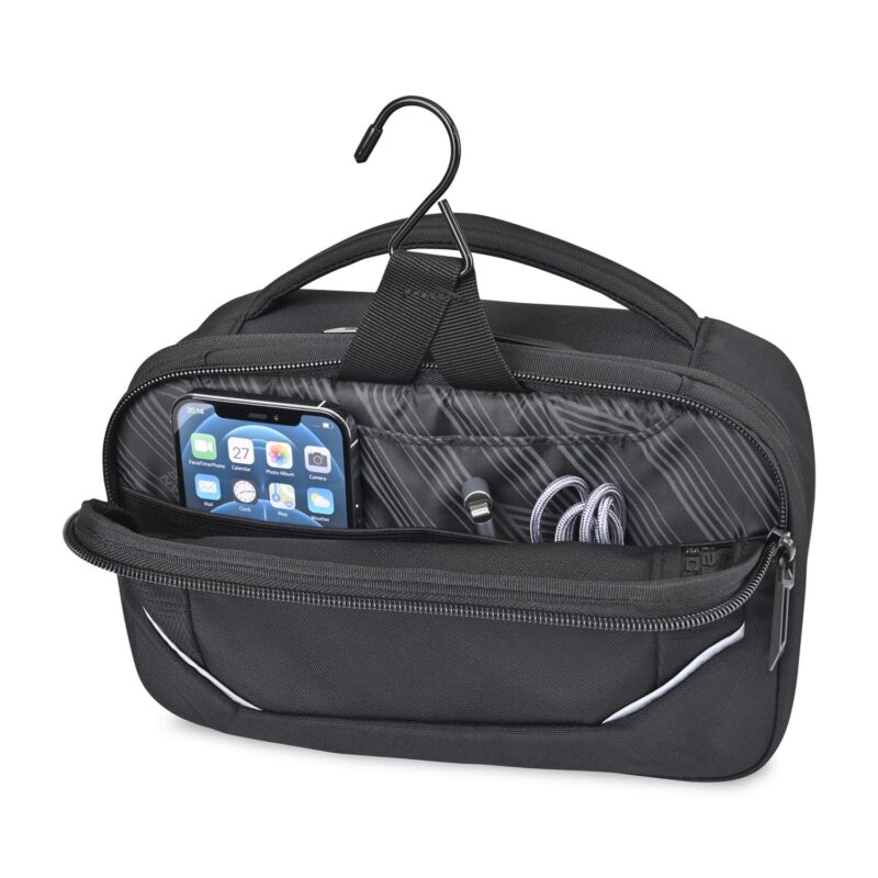 Custom American Tourister Zoom Turbo Toiletry Pouch - Black - 4