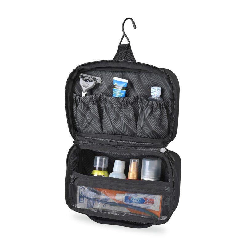 Custom American Tourister Zoom Turbo Toiletry Pouch - Black - 6