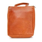 Custom Ashlin® Designer Shaun British Tan Hanging Toiletry Kit Bag