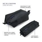 Custom BUILT® Travelwise 2-Piece Wrap Around Zip Toiletry Bag Set - 2
