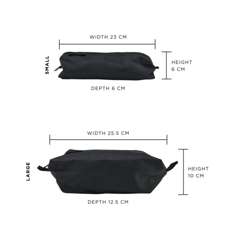 Custom BUILT® Travelwise 2-Piece Wrap Around Zip Toiletry Bag Set - 3