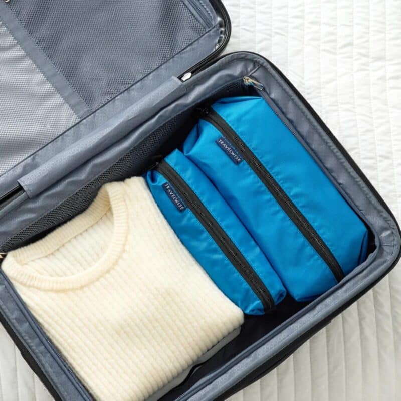 Custom BUILT® Travelwise 2-Piece Wrap Around Zip Toiletry Bag Set - 6