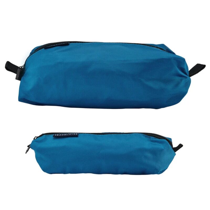 Custom BUILT® Travelwise 2-Piece Wrap Around Zip Toiletry Bag Set - 7