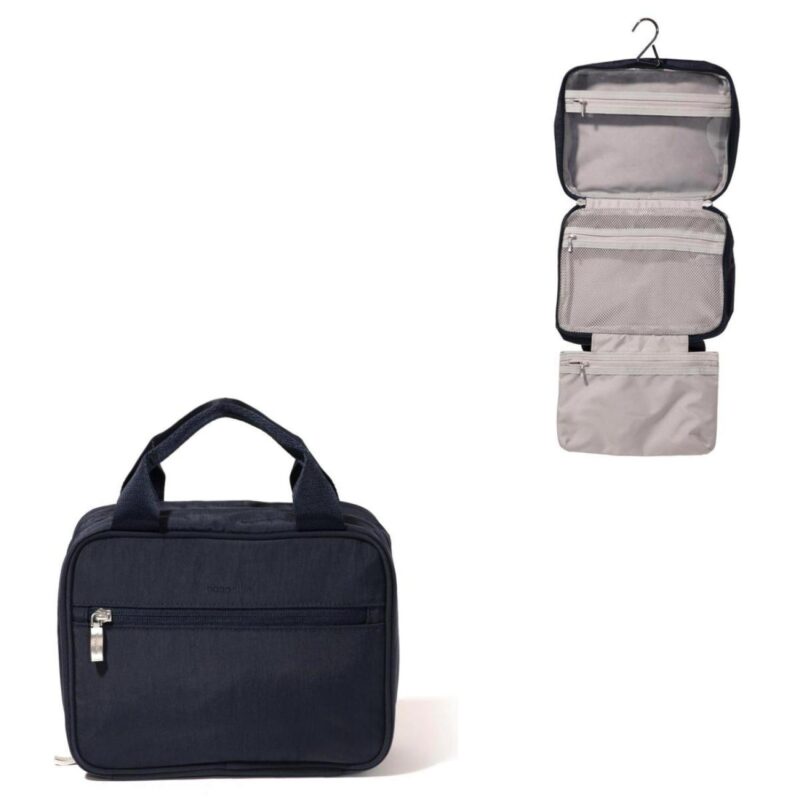 Custom Baggallini® Hanging Travel Toiletry Kit - French Navy