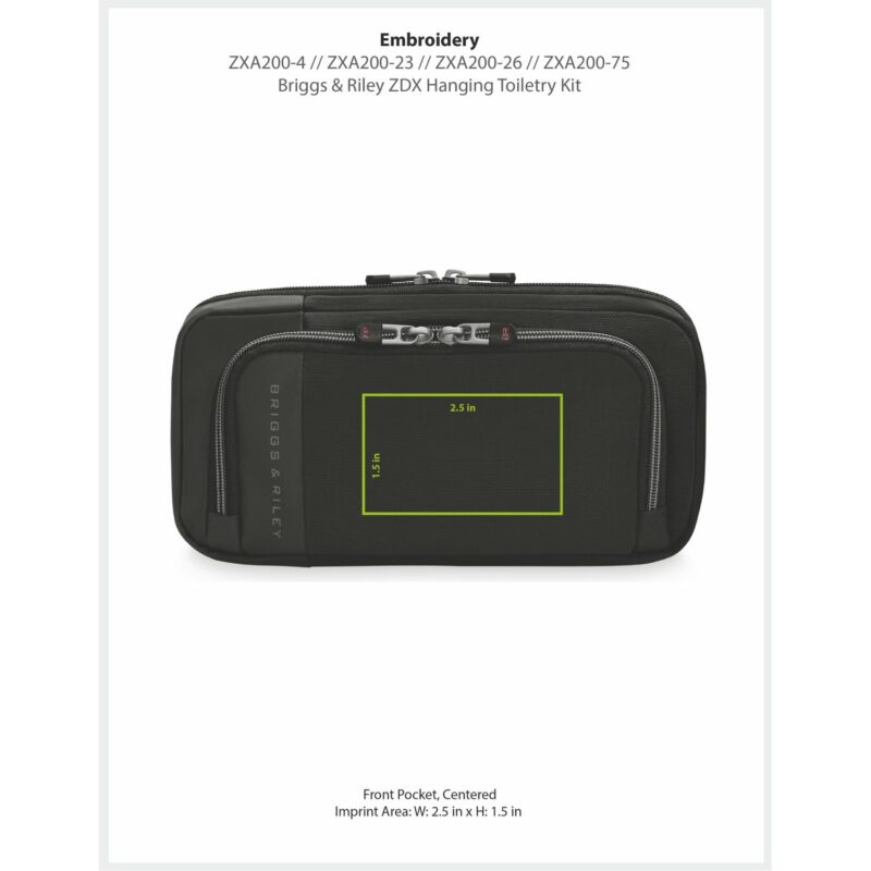 Custom Briggs & Riley ZDX Hanging Toiletry Kit - Hunter - 9