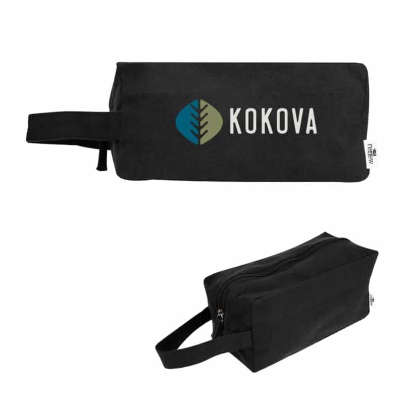 Custom Brooke Recycled Cotton Toiletry Bag - 2