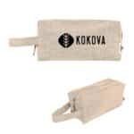 Custom Brooke Recycled Cotton Toiletry Bag - 6