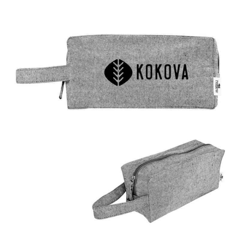 Custom Brooke Recycled Cotton Toiletry Bag - 9