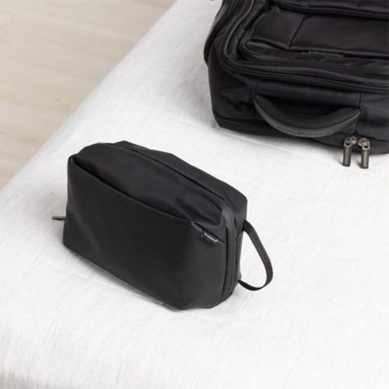 Custom Brookstone Compact Toiletry Kit Vegan Leather Travel Bag - 5