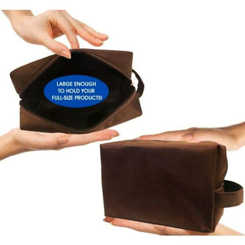Custom Brown Toiletry Bag (Case of 120)