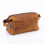 Custom Buffalo Leather Unisex Toiletry Bag - 2