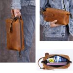 Custom Buffalo Leather Unisex Toiletry Bag - 4