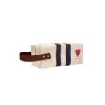 Custom Canvas Dopp Kit with Vegan Leather Handles - 1