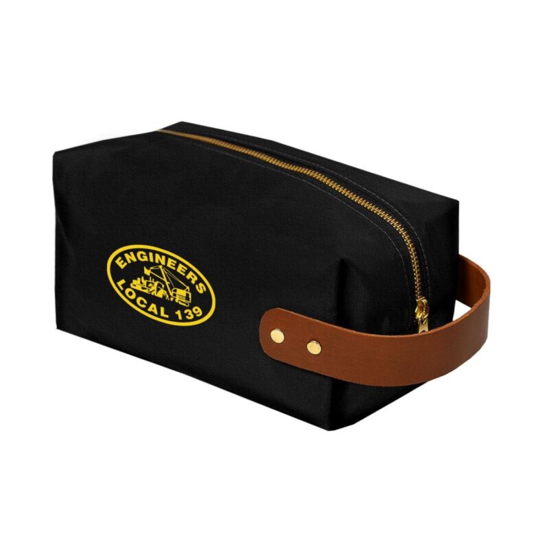 Custom Canvas Dopp Kit with Vegan Leather Handles - 2