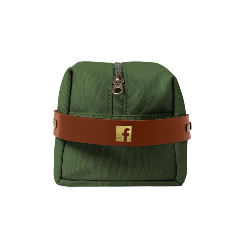 Custom Canvas Leather Dopp Kit | Full Grain Leather | Made in USA - 8