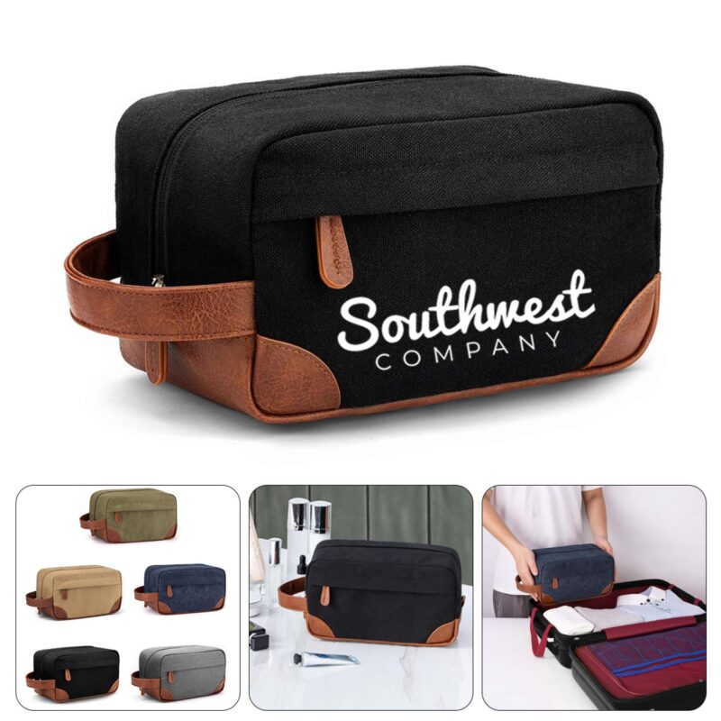 Custom Canvas Travel Toiletry Bag