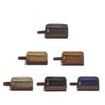 Custom Canvas and Leather Travel Toiletry Bag - 2