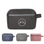 Custom Cationic Polyester Travel Toiletry Bag Waterproof