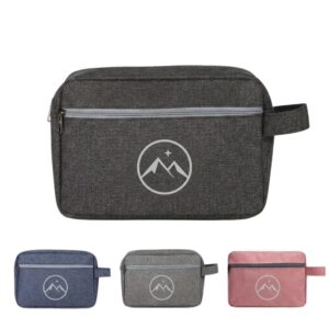 Custom Cationic Polyester Travel Toiletry Bag Waterproof